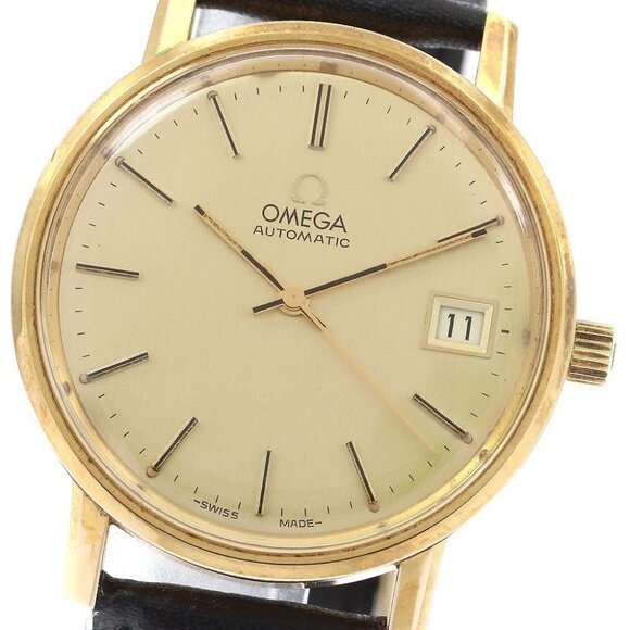 OMEGA 166.0202 Cal.1010 Date gold Dial Automatic Men's Watch - Picture 12 of 14